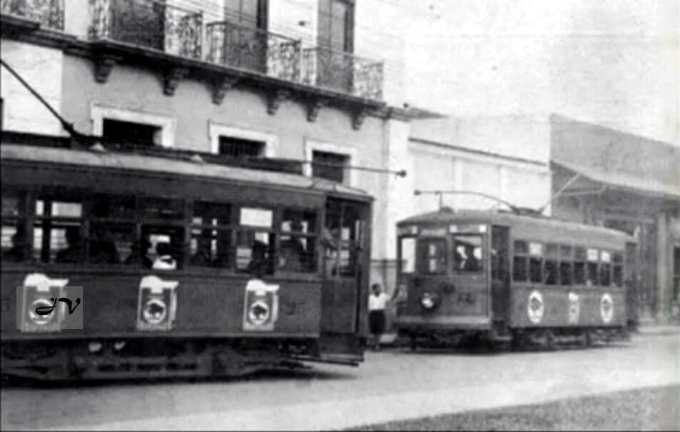 El Tranvía en San José, Avenida Central entre Calles 4 y 6, frente al Parquecito Castro Madriz, antiguamente llamado Pasteur.
