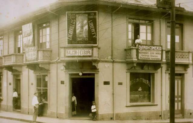 El Balcón Europa, almacén de viveres, propiedad de españoles de apellido Fuscaldo, Ave. central, calle 7, frente hotel balmoral