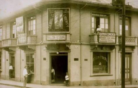 El Balcón Europa, almacén de viveres, propiedad de españoles de apellido Fuscaldo, Ave. central, calle 7, frente hotel balmoral