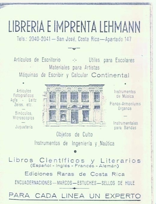 Libreria Lehmann, guia c. 1940