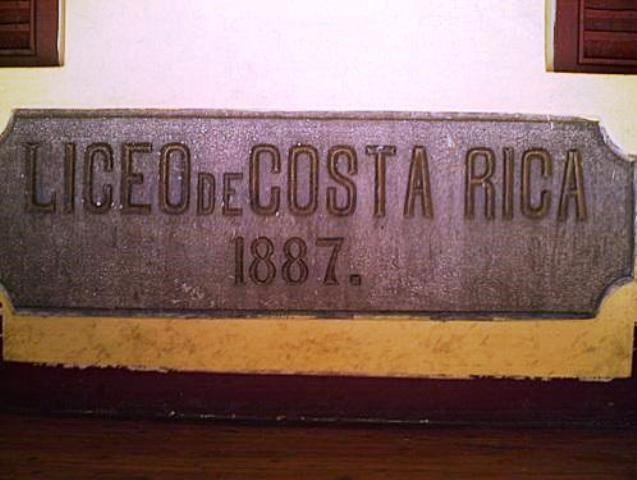 liceo Costa Rica 1887