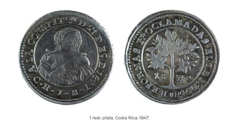 moneda de 1847 real de plata imagen india joven