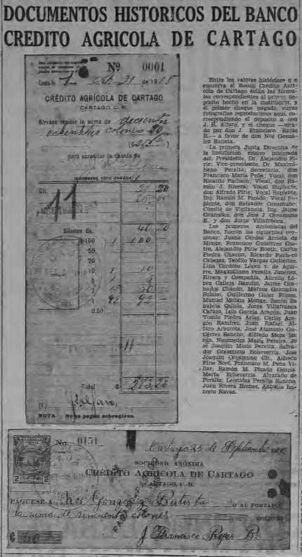 Bco Agricola, 2-6-1956 Diario de CR